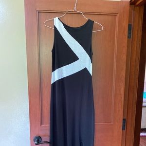 W by Worth black and white Maxi dress